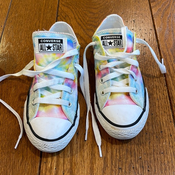 Converse Other - Girls Converse All Star Sneakers pastel tie dye size 1